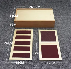 Montessori wooden tactile board early education sensory learning toy for kids children learning