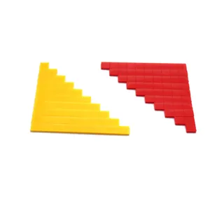 Montessori math counting toys early education plastic step blocks for kids learning cognitive aids.