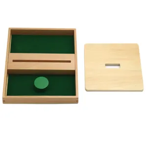 Ensemble de jouets éducatifs en bois Montessori avec panneau d'insertion pour les enfants.