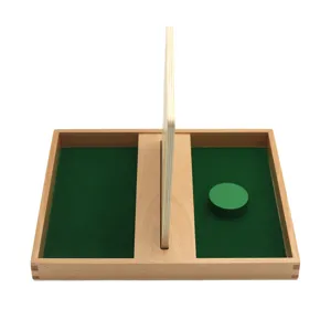 Jouet d'éducation précoce en bois Montessori planche d'insertion de disques outil de formation