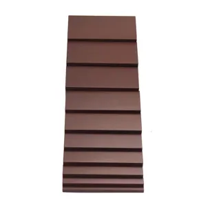 Detailed view of Montessori brown stair wooden sensory toy showing wooden bar thickness.