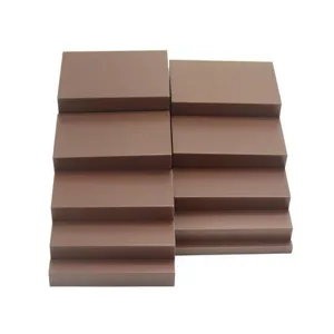 Montessori brown stairs wooden sensory educational toy for kids early learning detail view