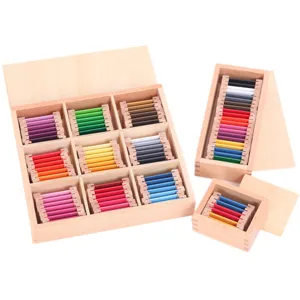 Montessori Color Tablet Sensory Training Toy Wooden Early Education Color Cognition Learning Aid Kids Educational Toys