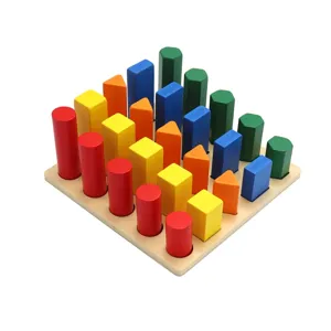 Jouet de tri geometrique en bois education precoce forme couleur puzzle cognitif enfants