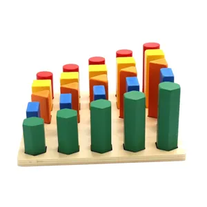 Jouet de tri de formes geometriques en bois education precoce blocs d'apprentissage cognitif couleur