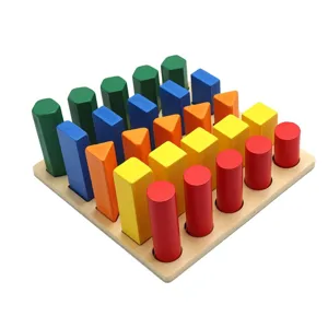 Jouet en bois de tri de formes géométriques pour enfants éducation précoce couleur cognitive