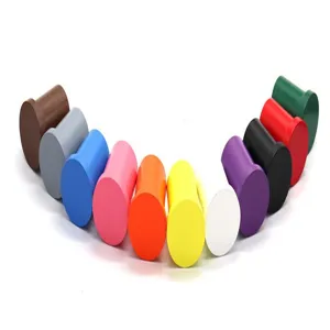 Montessori early education wooden cylinder blocks toy, colorful sensory teaching aid.