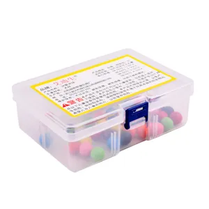 Colorful wooden clip beads toy set with storage box for kids fine motor skills training