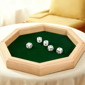 Gioco da Tavolo Shut The Box in Legno Giocattolo Educativo di Matematica Gioco da Tavolo Familiare a Quattro Dadi per Bambini e Adulti