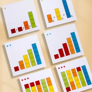 Giocattolo di apprendimento matematico per bambini blocchetti di conteggio colorati set