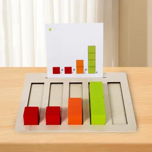 Giocattolo educativo in legno per bambini apprendimento matematica gioco di conteggio