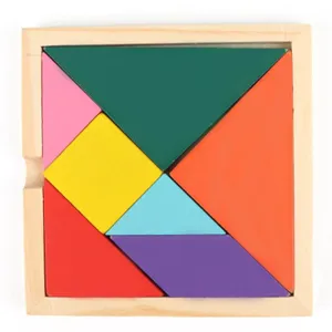 Puzzle tangram in legno giocattolo educativo per bambini apprendimento matematica