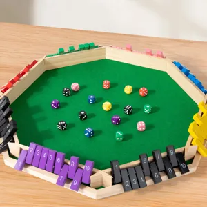 Wooden Shut The Box Dice Board Game Educational Math Logic Thinking Training Tabletop Toy For Family Kids