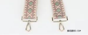 Jacquard diamond wide bag strap replacement adjustable crossbody shoulder strap accessories