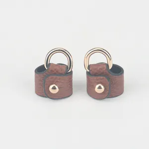 Zonder gaten tasriem conversie gesp bruin leer DIY mini tas accessoire voor schouder cross