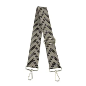 Sangle de sac bandoulière large chevron réglable, lanière tissée de remplacement pour sacs.