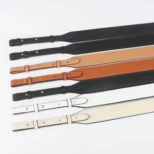 Genuine leather replacement bag strap, adjustable single shoulder crossbody strap for women.