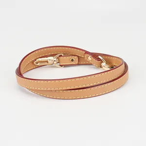 Courroie d'epaule de rechange en cuir pour sac a main, accessoire bandouliere reglable.