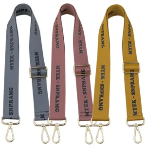 Adjustable replacement crossbody bag strap wide canvas shoulder strap set for women