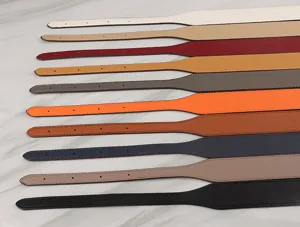 Wide leather bag strap replacement, multi-color adjustable crossbody purse accessory belt.