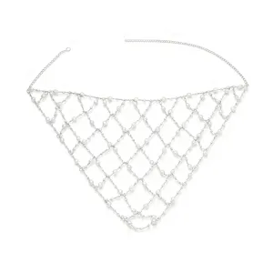 Feenhaarkette Perlen Kopfschmuck fur Braut Hochzeit elegante Party Haarkette Schmuck
