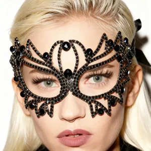 Nieuwe strass masker niche ontwerp half gezicht masker voor vrouwen masquerade feest