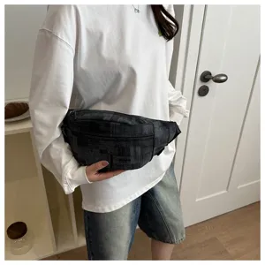 Stylish casual textured crossbody shoulder bag, lightweight and practical daily fashion accessory.