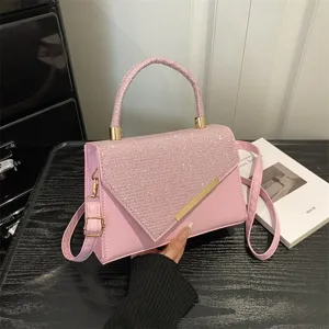 Women Fashion Sequin Evening Shoulder Crossbody Bag Luxury Designer Small Square Handbag