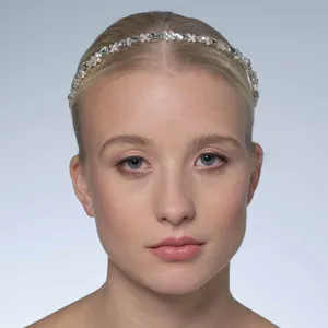 Bridal rhinestone headband elegant crystal hair accessory for women wedding princess hair hoop