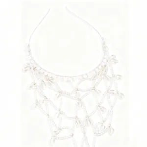 Elegante kristallen net haarband bruid haaraccessoire met prachtige sprankelende parels.