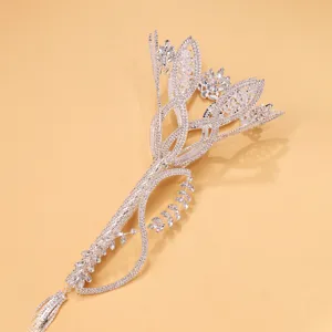 Strass bruidsboeket scepter detail, glanzende huwelijk foto rekwisiet