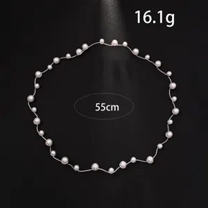Koreanische Mode Perle Haarreif elegante Braut Hochzeit Abend Haaraccessoire Deko