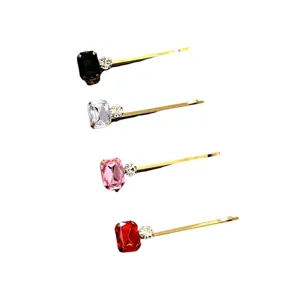 Buntes Strass Haarnadeln Set, exquisite Metall Haarklammern für Damen und modisches Hairstyling.