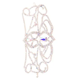 Strass holle handketting Boheemse kristallen slave armband voor podiumvoorstelling