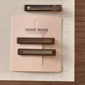 4.7cm Acetat Haarklammer elegantes minimalistisches Haarschmuck Detailansicht mit Groesse