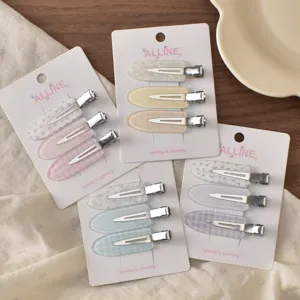 Süße Blumen Haarklammern Set, Pastell Entenschnabel Haarnadeln für Frauen und Mädchen Alltag.