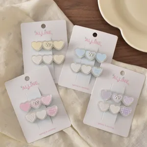 ALLINE süße Frühlings Blumen Dopamin Haarspange süße Schleife Ponyklammer Haarschmuck