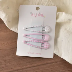 ALLINE Fruehling suesse bluemige Haarklammern 3 Stueck suesse Haarschmuck fuer Damen