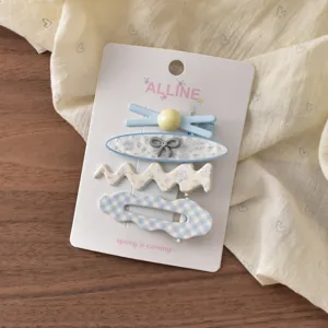 Süßes Blumen Haarklammer Set im Dopamin Stil für Damen und Mädchen, perfekt für den Alltag.
