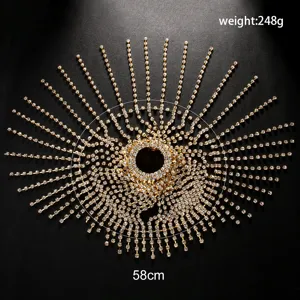 Luxueux mariée strass chaîne cheveux frange coiffe bohème mariage cristal accessoire
