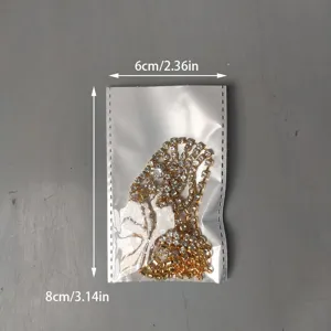 Catena di strass dorati accessori per abbigliamento moda catena di cristallo chic