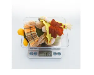 Autumn harvest thanksgiving faceless gnome plush doll decoration, product detail weight display view.