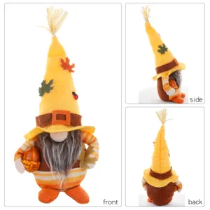 Autumn harvest Thanksgiving gnome faceless doll plush autumn holiday decoration ornament