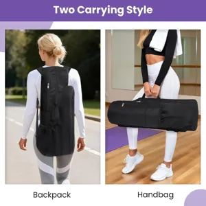 Schwarze Yogamatten Rucksack Fitness Aufbewahrungstasche Pilates Ausrüstung Sporttasche
