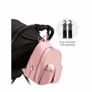 Mochila pañalera ligera de nylon con gran capacidad para viajes y cuidado del bebé