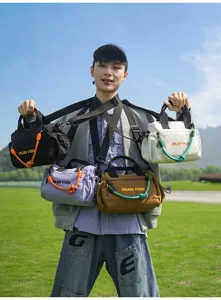 Multifunctional outdoor sports crossbody bag, casual commute handbag, fashion travel bag.