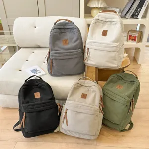 Zaino in Corduroy per Donna Grande Capacità Borsa da Scuola Retro Casual Viaggio Giorno Zaino Studente Universitario Borsa per Libri