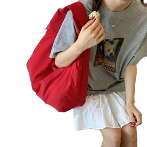 Japanese fashion casual large tote bag women large capacity underarm shoulder canvas bag main