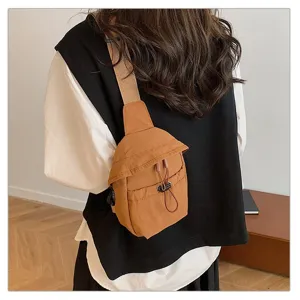 Autumn winter outdoor lightweight crossbody chest bag, casual sports simple riding bag.