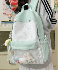 Japanischer Ita Rucksack süße mintgrüne Schultasche transparente Tasche für Jugendliche